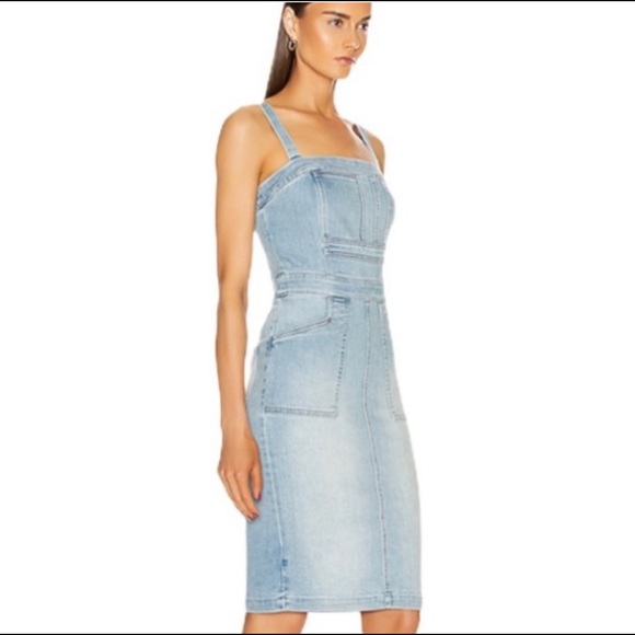 Hustler Overall Denim Dress 